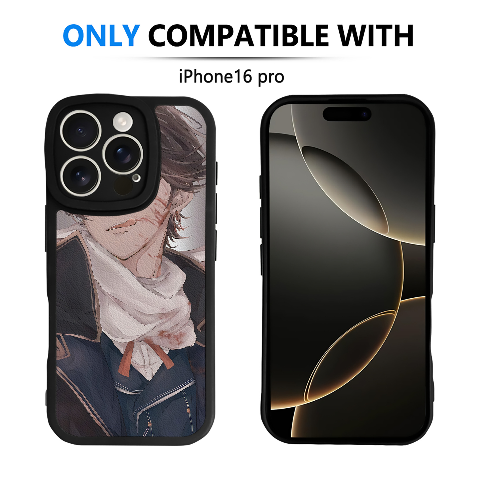（画像用） 刀剣乱舞 Touken Ranbu 【iPhone 16シリーズ対応】シリコンスマホケース（レザー調） 材質：シリコン